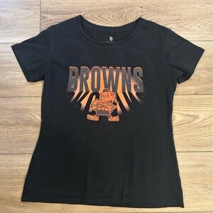 Junk Food Cleveland Browns Graphic Tee Women’s Small NFL Black